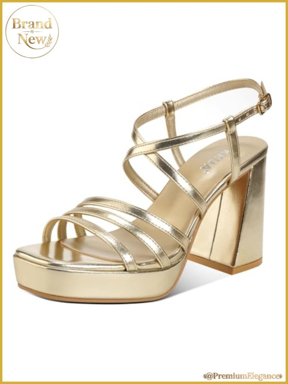 Women Platform Heels Sandals Chunky Strappy Ankle Strap Dress Party